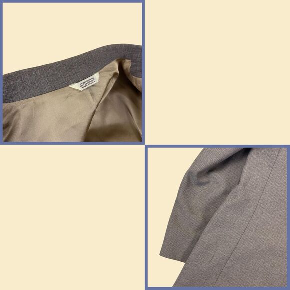 1970s brown sports coat by Craig Scott Distinctive Tailoring, size 44L jacket - Picture 5 of 6